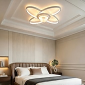 abordables Plafonniers à intensité variable-Ventilateur de plafond moderne avec éclairage, profil bas, télécommande et application de contrôle, 6 vitesses, pales réversibles, éclairage LED à intensité variable pour salon, chambre ou cuisine.