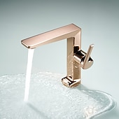 economico Rubinetti per lavandino bagno-Rubinetto per lavabo da bagno - classico rubinetto miscelatore monocomando in ottone galvanizzato per lavabo da bagno