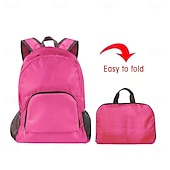 baratos Recreação ao Ar Livre-Mochila dobrável de viagem, leve e com grande capacidade, feita de lona, ideal para mulheres. &amp;Homens, ideal para caminhadas, acampamentos e montanhismo. &amp;esportes ao ar livre