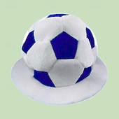 voordelige Wereld Voetbalwedstrijd 2026-Pluche voetbalmuts voor fans van het WK voetbal, grappige voetbalpet, fanaccessoires voor wedstrijddagen en sportfeestjes, aanmoedigingsrekwisieten voor in het stadion.