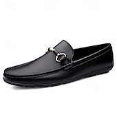 Χαμηλού Κόστους Casual loafers-Ανδρικά κίτρινα μοκασίνια με slip-on, casual, με μεταλλικά στοιχεία και άνεση, για καθημερινή χρήση, ταξίδια, γραφείο, Σαββατοκύριακα και smart casual τζέντλεμαν.