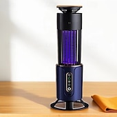 halpa Bug zapper-Hyttyssammutin ulkokäyttöön, hyttyssammutin ulkokäyttöön ja sisäkäyttöön LED-valolla, ladattava hyttyssammutin kärpästen tappaja, lentävien hyönteisten salamurtaja ulkokäyttöön, ulkopinta abs-muovista