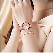 baratos Smartwatch-Relógio inteligente exclusivo Goddess com tela redonda AMOLED HD de 1,32 polegadas, ultrafino e leve de 7,5 mm, a melhor opção de presente para namorada, monitoramento de frequência cardíaca e