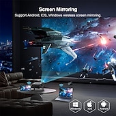  LED Mini Projetor Projetor de vídeo para home theater 720P (1280x720) 150 lm Compatível com HDMI