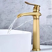 Недорогие Смесители для раковины в ванной-Ванная раковина кран - Классический Старая латунь Внешнее крепление Одной ручкой одно отверстиеBath Taps