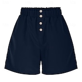 economico Pantaloncini corti-Per donna Shorts Pantaloncini Estivi Shorts da Spiaggia Pantaloncini casual Vacanza Moda Casual Quotidiano Corto Vita Alta Tinta unica Semplice Tasca Elastico in vita Asciugatura Rapida Morbido