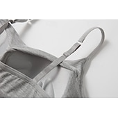  Top Camisole da Donna Semplice Basico Senza Maniche Collo a U Top Regolari Casual Nero Bianco Rosa Blu Khaki