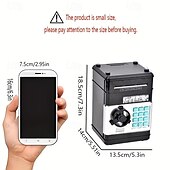 levne Dárkové předměty-Elektronická mincovní banka s ochranou heslem, ABS materiál, bankomat, digitální mince a vklad hotovosti, hudební hračka, dárek pro děti pro rané učení a vzdělávání