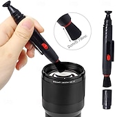 abordables Les fournitures de nettoyage-Kit de nettoyage 3 en 1 pour appareils photo et téléphones : stylo, brosse, chiffon, soufflette et kit de nettoyage pour objectifs. Compatible avec appareils photo, reflex, télescopes, loupes et