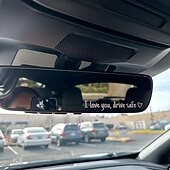 voordelige Muurstickers-10x rijd veilig, ik hou van je - achteruitkijkspiegelsticker, leuke autostickers voor vrouwen, autostickers voor vrouwen, achteruitkijkspiegelsticker, Valentijnsdagcadeaus voor haar, hem