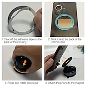 Недорогие Крючки и держатели-Комплект из 2 магнитных держателей для телефонов, сверхпрочный складной механический держатель с вакуумной присоской, вращающийся на 360°, с сильным магнитным креплением, подходит для автомобиля,