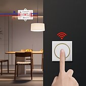 abordables Interruptores inteligentes-Interruptor de control remoto inalámbrico de 1 canal CA 85 V-250 V, CA 220 V, encendido y apagado, 433 MHz