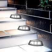 economico Illuminazione vialetto-4/8 luci solari da esterno per terrazze, impermeabili IP65, lampade da giardino per vialetti, gradini, passerelle, prato, terrazze, luce notturna solare decorativa