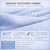 preiswerte Smart Casual Hemden für Herren-Herren Hemd Waffelhemd Freizeithemd Knopfhemd Schwarz Weiß Hellgrün Marineblau Purpur Kurzarm Einfarbig Einfach Mit Kapuze Lässig Täglich Fronttasche Bekleidung Elegant Mode Lässig