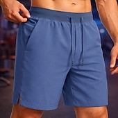 ieftine Șorturi de alergare-Bărbați Σορτς για τρέξιμο Pantaloni scurți sportivi Pantaloni Sport de Sală Cordon Buzunare Pantaloni scurți Zilnic În aer liber sportiv Vară Confortabil la umezeală Respirabil Gimnastică antrenament