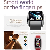 olcso 40 dollár alatt-iMosi T69 Okos óra 1.57 hüvelyk Intelligens Watch Bluetooth Lépésszámláló Hívás emlékeztető Testmozgásfigyelő Kompatibilis valamivel Android iOS Uniszex Kéz nélküli hívások Vízálló Média kontroll IP68