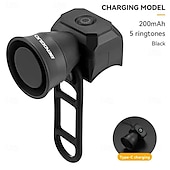 voordelige Home Improvement-IP4X waterdichte fiets- en mountainbiketoeter 120 dB, werkt op batterijen/oplader, fietsbel, kinderscooter, kinderwagen, loopautotoeter