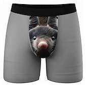  Per uomo Animale Neo Boxer elasticizzati Costume nuoto a pantaloncino Pantaloncini da bagno boxer Divertente Casuale Casa Vacanza al Mare Fascia Elastica Traspirante Biancheria intima traspirante