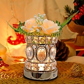 cheap Lamps &amp; Lamp Shades-Rose Flower Lamp, Rechargeable Cordless Touch Crystal Bedside Table Lamp with 3-Color Dimmable Small Night Light - Birthday Gifts for Women, Mom, Wife, Living Room, Bedroom Decor, Romantic Home Decor