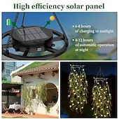 voordelige Landschapsverlichting-LED-tuinverlichting op zonne-energie met kunstmatige hangende bamboebladeren, imitatie hangende klimplanten, kunstmatige bamboe- en wilgenbladverlichting, geschikt voor tuinen, bruiloften en feesten,