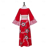 cheap Anime Costumes-Ocean Adventurer Straw Hat Pirate Anime Dress Outfits Masquerade Cosplay Suits Halloween Vacation Anime Expo Costume For Women's Adults'