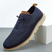 economico Sneakers Casual-sneakers casual da uomo in maglia: leggere, traspiranti e comode da indossare tutti i giorni, ideali per uscite informali, passeggiate e relax nel fine settimana