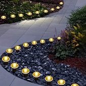 cheap Solar String Lights-Solar-Powered Led Path Garden Lights  Purple Fairy Lights 30LED IP44 Waterproof  And Durable Recessed Outdoor Garden Lights Suitable For Decorative Lighting Of Walkways Lawns, Camping Parties