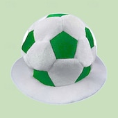 voordelige Wereld Voetbalwedstrijd 2026-Pluche voetbalmuts voor fans van het WK voetbal, grappige voetbalpet, fanaccessoires voor wedstrijddagen en sportfeestjes, aanmoedigingsrekwisieten voor in het stadion.