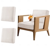 זול כיסוי לכריות פטיו-2 יחידות כיסויי ספה עמידים למים לפטיו, כיסויים להחלפת ספות וספות חיצוניות לריהוט פטיו, מגן ריהוט רב פעמי לכביסה