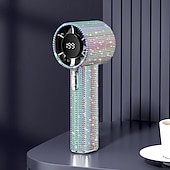 levne Větráky-ruční ventilátor s kamínky, přenosný ventilátor, ruční osobní chladicí zařízení, cool gadgety, LED displej, dobíjecí, pro dovolenou, turistiku, muže, ženy, cestování, venkovní, kempování