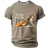  Hombre Argot divertido Camiseta Manga Corta Camiseta Impresión 3D Cuello Barco Camisa Moda Diario Diario Calle Rojo Gris Verano Primavera Ropa S M L XL XXL XXXL