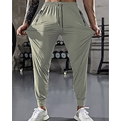 halpa arkihousut-Miesten Urheiluhousut GYM housut Juoksuhousut Kouluts Urheilullinen Päivittäin Korkea Stretch Mukava Hengittävä Kurenauha Tasku Joustava vyötärö Tavallinen Täyspitkä Urheilu Vapaa-aika Urheiluvaatteet