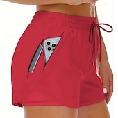 economico Pantaloncini sportivi-Per donna Shorts sportivi Shorts Pantaloncini Estivi Shorts da Spiaggia Vacanza Moda Casual Quotidiano Corto Misura del girovita medio Coulisse Fascia Elastica Tasca con cerniera Asciugatura Rapida