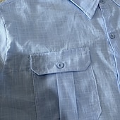 halpa Klassinen-Miesten Paita Pellava paita Kesä paita Ranta-asut Button Up paita Yhtenäinen väri Kausaliteetti Loma Valkoinen Laivaston sininen Taivaan sininen Apila Lyhythihainen Sänkyjen avaus Kesä Kevät Vaatetus