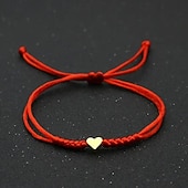 economico Gioielli di tendenza-Corda intrecciato Amore Moda Personalizzato Lega Gioielli braccialetto Nero / Giallo / Rosa Per Quotidiano Regalo Ferie