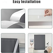 tanie Zasłona zaciemniająca-zasłona zaciemniająca Autohesion do okien, UV &amp;Roleta zaciemniająca, przeciwsłoneczna, samoprzylepna, blokująca światło, z taśmą magiczną, termoizolacyjna (ciemnoszara, 59x79 cali)