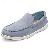 Χαμηλού Κόστους Casual loafers-Ανδρικά σουέτ μοκασίνια – άνετα καλοκαιρινά casual παπούτσια με μαλακή εσωτερική σόλα, αναπνεύσιμο άνω μέρος, ιδανικά για διακοπές στην παραλία, καθημερινή αναψυχή και ταξίδια