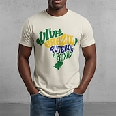  Meciul Mondial de Fotbal 2026 Ținute Tricou grafic Fotbal Inspirat de Brazilia Patriotic Tricou pentru Unisex Adulți Imprimare 3D pentru Petrecere Sport exterior