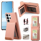 economico 2026 Samsung Galaxy S26 Serie-telefono Custodia Per Samsung Galaxy S26 S26 Plus S26 Ultra Copertura Posteriore con Supporto Cavalletto Slot per Carte Retrò TPU Pelle PU