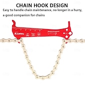 cheap Hand Tools-Bicycle Chain Wear Indicator Ruler Repair Tool Stainless Steel Mountain Road Bike Chain Gauge Measurement Checker Screw Diameter
