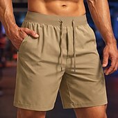 ieftine Șorturi de alergare-Bărbați Σορτς για τρέξιμο Pantaloni scurți sportivi Pantaloni Sport de Sală Cordon Buzunare Pantaloni scurți Zilnic În aer liber sportiv Vară Confortabil la umezeală Respirabil Gimnastică antrenament