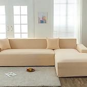 voordelige Bankhoes-Waterdichte bankhoes met wafelstructuur, elastische bankovertrek voor 1/2/3/4-zitsbanken, L-vormige hoekbanken en andere meubelbeschermers.