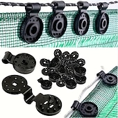 preiswerte Freizeit im Freien-100 robuste Befestigungsclips für Sonnenschutzgewebe, Spezialclips für Gewächshäuser und Gärten, Sonnenschutzclips für Autoscheiben, UV-beständige Pflanzennetzbefestigungen, wasserdichte Clips für den