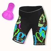 Χαμηλού Κόστους Γυναικεία παντελόνια, σορτς &amp; φούστες-Γυναικεία Καρδιά Σορτς ποδηλασίας Ποδήλατο Κοντά Παντελονάκια Παντελόνια Ποδηλασία Βουνού Ποδηλασία Δρόμου Αθλητισμός 3D Pad Γρήγορο Στέγνωμα Moale Αντανακλαστικές Λωρίδες Ροζ Σκούρο μωβ Σπαντέξ Ρούχα