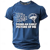 preiswerte Morsomme T-skjorter for menn-Men's FOUND AN EARLY PICTURE OF ME Funny Born Winner Graphic T-Shirt Sperm Parachute Cartoon Joke Tee Smart Player Humor Creative Gag Gift Short Sleeve Casual Designer Clothing Apparel S M L XL XXL XX