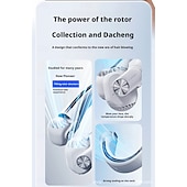 abordables Ventilateurs-Ventilateur de cou portable - Ventilateur de cou rotatif - Ventilateur rafraîchissant rechargeable USB-C, 3 vitesses, design sans pales mains libres, idéal pour les tentes et les activités de plein