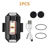 お買い得  家庭の改善-オートバイ用ライト、ドローン用ストロボライト、7色ミニUSB LED、衝突防止、バイク、航空機、夜間飛行、点滅警告信号ライト