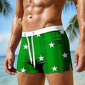  Муж. 4 июля — 250-летие США Флаг США Обтягивающие длинные шорты Купальные шорты Пляжные шорты Нормальная Патриот на открытом воздухе Праздники Кулиска с сетчатой подкладкой Эластичная талия Дизайнер