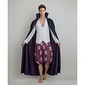 cheap Men's Costumes-Ocean Adventurer Straw Hat Pirate Cosplay Costume Movie Men's Uniform for Men's Party Comic Con Anime Expo