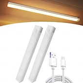 economico luce dell'armadio-0,5 m Barre LED Rigide - LED EL Luce Calda Bianco Luci a Grappolo Interno USB Alimentato via USB